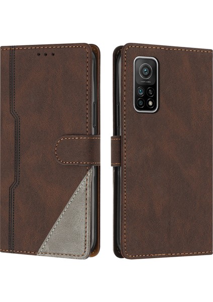 Xiaomi 10T/10T Pro Flip Cover Cüzdan Telefon Kılıfı ile Uyumlu, Kart Yuvalı ve Kickstand Fonksiyonlu (Yurt Dışından)