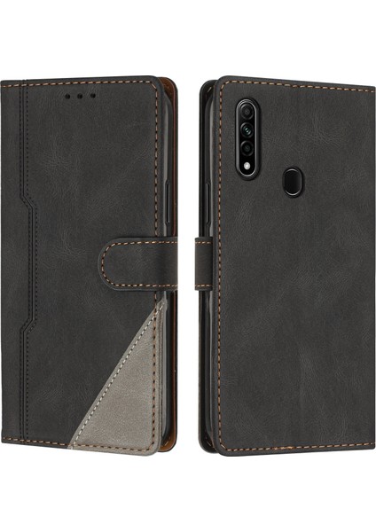 Oppo A31 2020/A8 Flip Cover Cüzdan Telefon Kılıfı ile Uyumlu, Kart Yuvalı ve Kickstand Fonksiyonlu (Yurt Dışından)