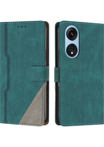 Oppo A17/A17K Flip Cover Cüzdan Telefon Kılıfı ile Uyumlu, Kart Yuvalı ve Kickstand Fonksiyonlu (Yurt Dışından)