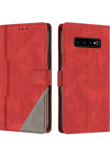Samsung Galaxy S10 Flip Cover Cüzdan Telefon Kılıfı ile Uyumlu, Kart Yuvalı ve Kickstand Fonksiyonlu (Yurt Dışından)