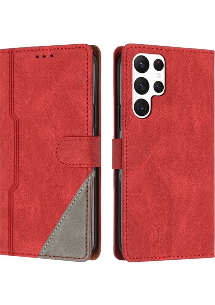 Samsung Galaxy S22 Ultra Flip Cover Cüzdan Telefon Kılıfı ile Uyumlu, Kart Yuvalı ve Kickstand Fonksiyonlu (Yurt Dışından)