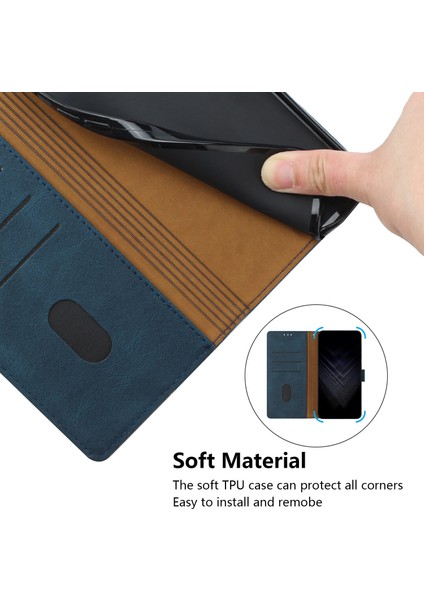 Xiaomi 14 Pro Flip Cover Cüzdan Telefon Kılıfı ile Uyumlu, Kart Yuvalı ve Kickstand Fonksiyonlu (Yurt Dışından)