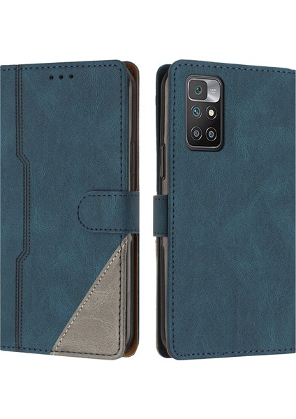 Xiaomi Redmi 10 Flip Cover Cüzdan Telefon Kılıfı ile Uyumlu, Kart Yuvalı ve Kickstand Fonksiyonlu (Yurt Dışından)