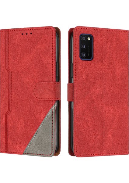 Samsung Galaxy A41 Flip Cover Cüzdan Telefon Kılıfı ile Uyumlu, Kart Yuvalı ve Kickstand Fonksiyonlu (Yurt Dışından)