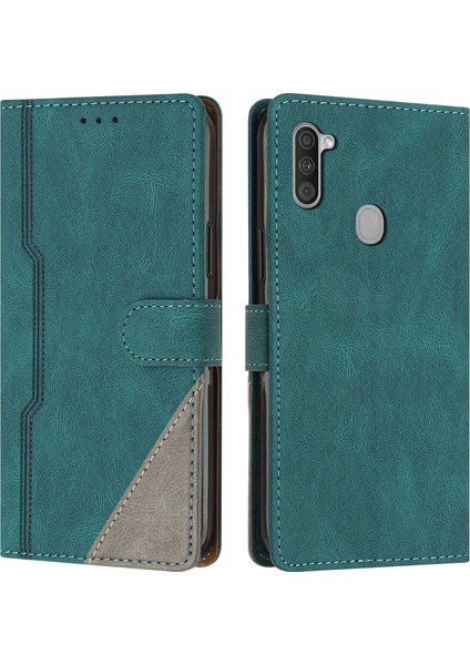 Samsung Galaxy A11 Flip Cover Cüzdan Telefon Kılıfı ile Uyumlu, Kart Yuvalı ve Kickstand Fonksiyonlu (Yurt Dışından)