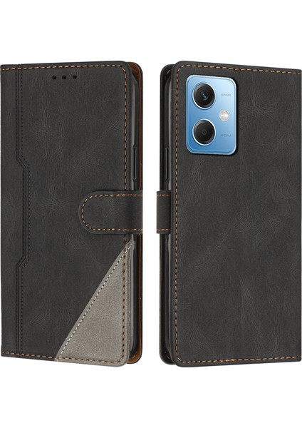 Xiaomi Redmi Note 12 5g Flip Cover Cüzdan Telefon Kılıfı ile Uyumlu, Kart Yuvalı ve Kickstand Fonksiyonlu (Yurt Dışından)