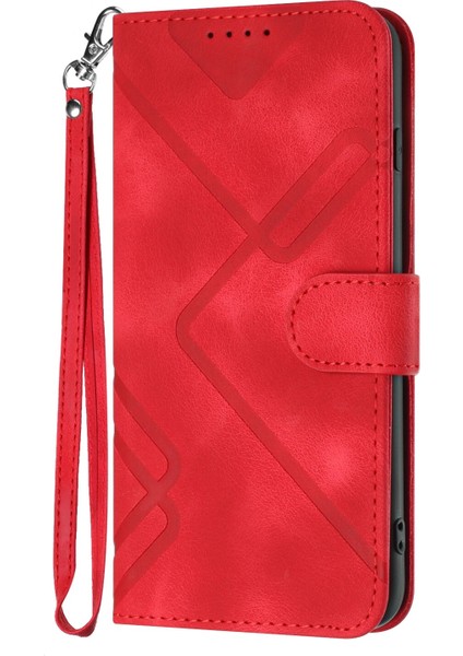 Durumda iPhone 15 Pro Maxiçin Kılıf Kapaklı Cüzdan Pu Deri Manyetik Telefon Kılıfı Kart Yuvası Standlı (Yurt Dışından)
