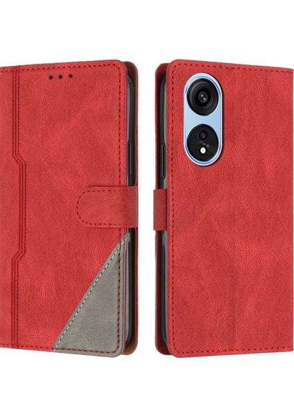 Oppo A17/A17K Flip Cover Cüzdan Telefon Kılıfı ile Uyumlu, Kart Yuvalı ve Kickstand Fonksiyonlu (Yurt Dışından)