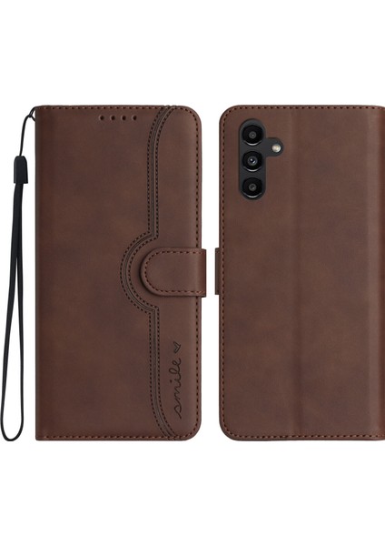 Ile Uyumlu Samsung Galaxy S23FE Dahili Mıknatıs Kapaklı Premium Pu Deri Cüzdan Telefon Kılıfı (Yurt Dışından)