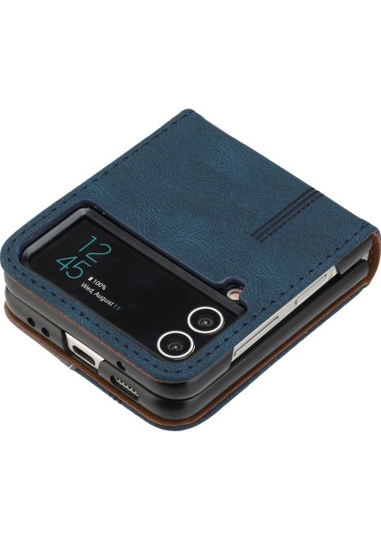 Samsung Galaxy Z Flip 4 Flip Cover Cüzdan Telefon Kılıfı ile Uyumlu, Kart Yuvalı ve Kickstand Fonksiyonlu (Yurt Dışından) modelleri
