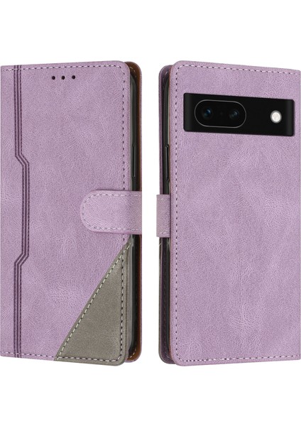 Google Pixel 8A Flip Cover Cüzdan Telefon Kılıfı ile Uyumlu, Kart Yuvalı ve Kickstand Fonksiyonlu (Yurt Dışından)