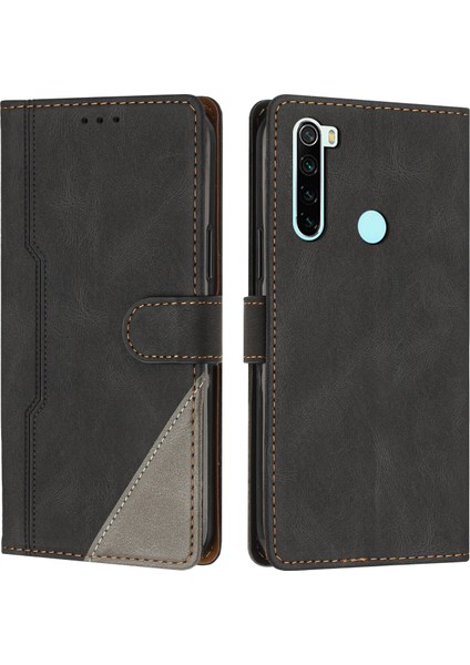 Xiaomi Redmi Note 8 Flip Cover Cüzdan Telefon Kılıfı ile Uyumlu, Kart Yuvalı ve Kickstand Fonksiyonlu (Yurt Dışından)
