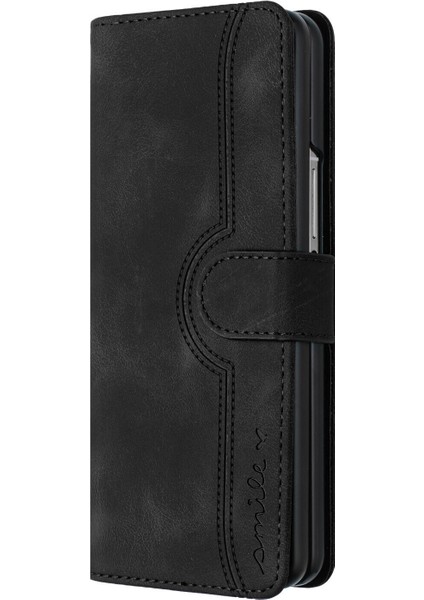 Ile Uyumlu Samsung Galaxy Z Fold 3 Dahili Mıknatıs Kapaklı Premium Pu Deri Cüzdan Telefon Kılıfı (Yurt Dışından) fiyatları