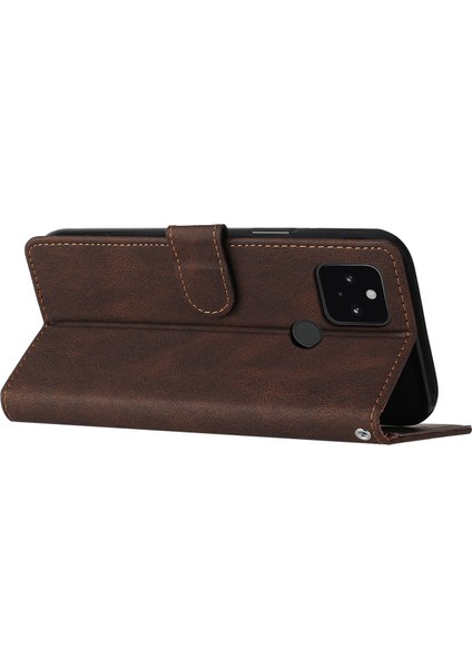 Google Pixel 4A 5g Flip Cover Cüzdan Telefon Kılıfı ile Uyumlu, Kart Yuvalı ve Kickstand Fonksiyonlu (Yurt Dışından) modelleri