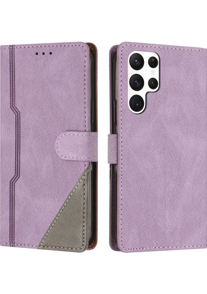 Samsung Galaxy S22 Ultra Flip Cover Cüzdan Telefon Kılıfı ile Uyumlu, Kart Yuvalı ve Kickstand Fonksiyonlu (Yurt Dışından)