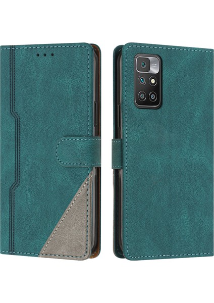 Xiaomi Redmi 10 Flip Cover Cüzdan Telefon Kılıfı ile Uyumlu, Kart Yuvalı ve Kickstand Fonksiyonlu (Yurt Dışından)