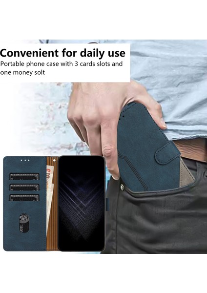 Yihang Boutique Huawei Y90 Flip Cover Cüzdan Telefon Kılıfı ile Uyumlu, Kart Yuvalı ve Kickstand Fonksiyonlu (Yurt Dışından)