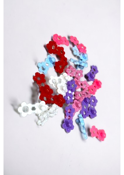 Kadın 24’lü Renkli Saç Süsü Toka modelleri