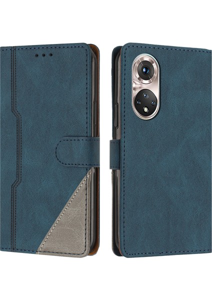 Huawei P50 Pro Flip Cover Cüzdan Telefon Kılıfı ile Uyumlu, Kart Yuvalı ve Kickstand Fonksiyonlu (Yurt Dışından)