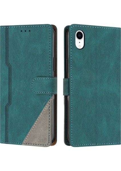 iPhone Xr Flip Cover Cüzdan Telefon Kılıfı ile Uyumlu, Kart Yuvalı ve Kickstand Fonksiyonlu (Yurt Dışından)