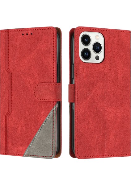 iPhone 13 Pro Max Flip Cover Cüzdan Telefon Kılıfı ile Uyumlu, Kart Yuvalı ve Kickstand Fonksiyonlu (Yurt Dışından)