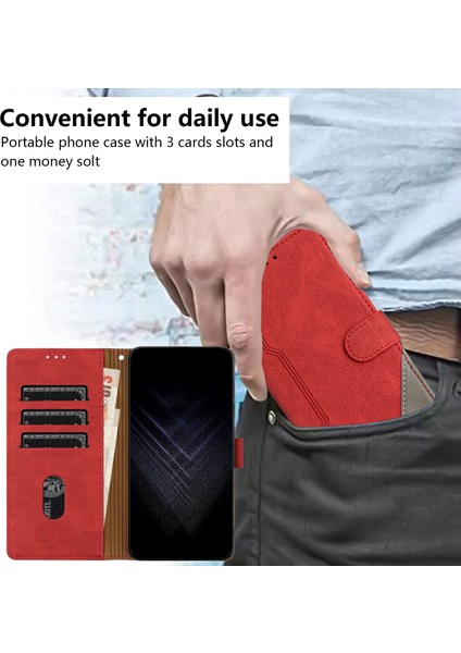 iPhone 13 Pro Max Flip Cover Cüzdan Telefon Kılıfı ile Uyumlu, Kart Yuvalı ve Kickstand Fonksiyonlu (Yurt Dışından)