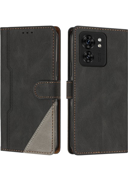 Motorola Edge 40 Flip Cover Cüzdan Telefon Kılıfı ile Uyumlu, Kart Yuvalı ve Kickstand Fonksiyonlu (Yurt Dışından)