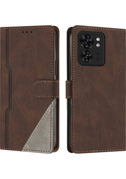 Motorola Edge 40 Flip Cover Cüzdan Telefon Kılıfı ile Uyumlu, Kart Yuvalı ve Kickstand Fonksiyonlu (Yurt Dışından)
