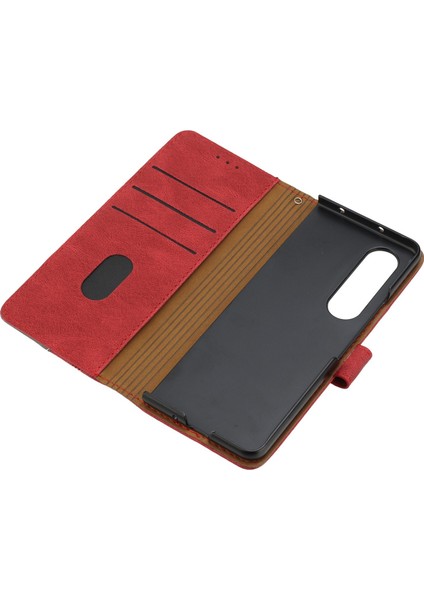 Samsung Galaxy Z Fold 3 Flip Cover Cüzdan Telefon Kılıfı ile Uyumlu, Kart Yuvalı ve Kickstand Fonksiyonlu (Yurt Dışından) indirimleri