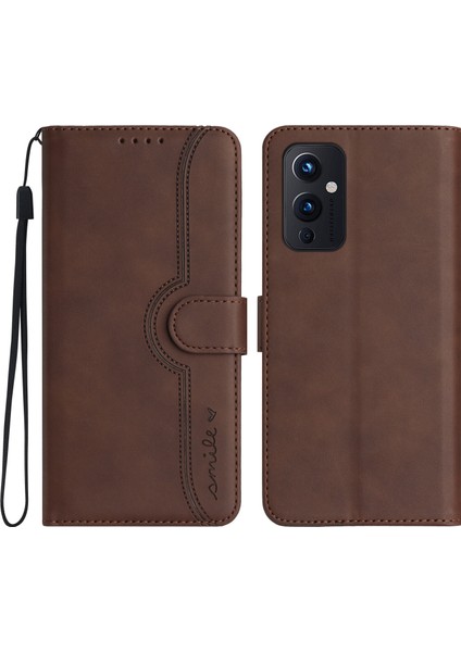Ile Uyumlu Oneplus 9 Dahili Mıknatıs Kapaklı Premium Pu Deri Cüzdan Telefon Kılıfı (Yurt Dışından)