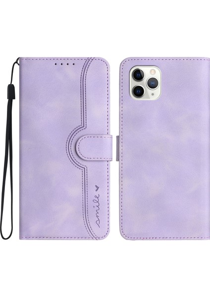 Ile Uyumlu iPhone 11 Pro Dahili Mıknatıs Kapaklı Premium Pu Deri Cüzdan Telefon Kılıfı (Yurt Dışından)