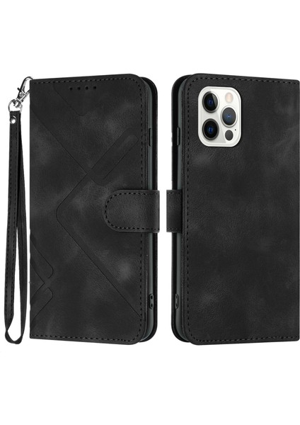 Durumda iPhone 15 Pro Maxiçin Kılıf Kapaklı Cüzdan Pu Deri Manyetik Telefon Kılıfı Kart Yuvası Standlı (Yurt Dışından)