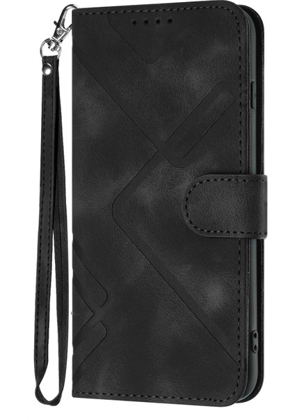 Durumda iPhone 15 Pro Maxiçin Kılıf Kapaklı Cüzdan Pu Deri Manyetik Telefon Kılıfı Kart Yuvası Standlı (Yurt Dışından)