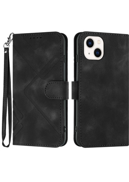 Durumda iPhone 13 Miniiçin Kılıf Kapaklı Cüzdan Pu Deri Manyetik Telefon Kılıfı Kart Yuvası Standlı (Yurt Dışından)