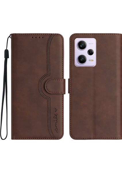 Ile Uyumlu Xiaomi Redmi Note 12 Pro Plus Dahili Mıknatıs Kapaklı Premium Pu Deri Cüzdan Telefon Kılıfı (Yurt Dışından)