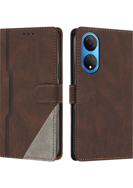 Honor X7 Flip Cover Cüzdan Telefon Kılıfı ile Uyumlu, Kart Yuvalı ve Kickstand Fonksiyonlu (Yurt Dışından)