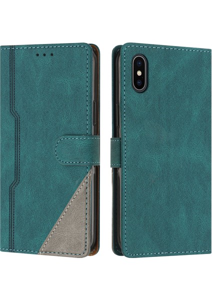 iPhone Xs Max Flip Cover Cüzdan Telefon Kılıfı ile Uyumlu, Kart Yuvalı ve Kickstand Fonksiyonlu (Yurt Dışından)