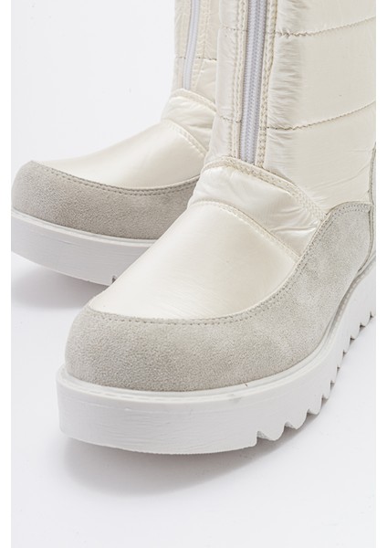 Vay Beyaz Fermuarlı Kadın Kar Botu indirimleri