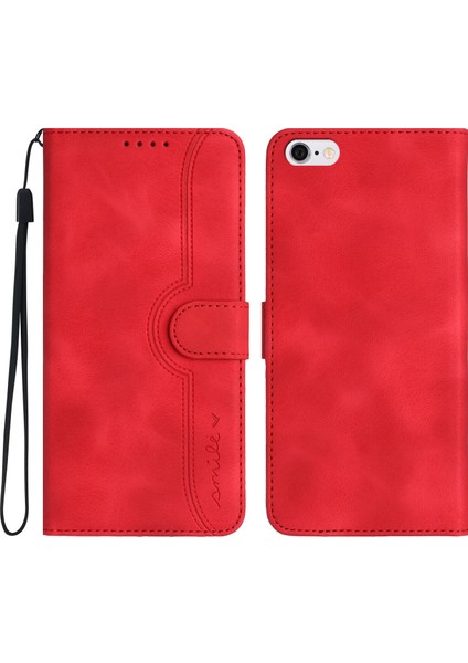 Ile Uyumlu iPhone 6/7/8 Dahili Mıknatıs Kapaklı Premium Pu Deri Cüzdan Telefon Kılıfı (Yurt Dışından)