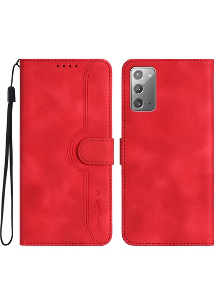 Ile Uyumlu Samsung Galaxy Note 20 Dahili Mıknatıs Kapaklı Premium Pu Deri Cüzdan Telefon Kılıfı (Yurt Dışından)