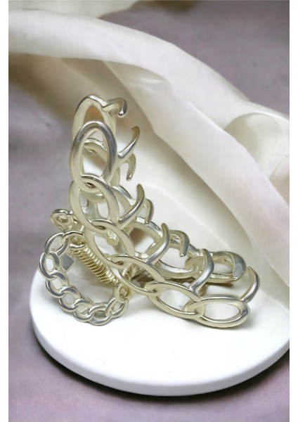 Kadın Zincir Model Yüksek Kalite Kararmaz 6 cm Metal Toka