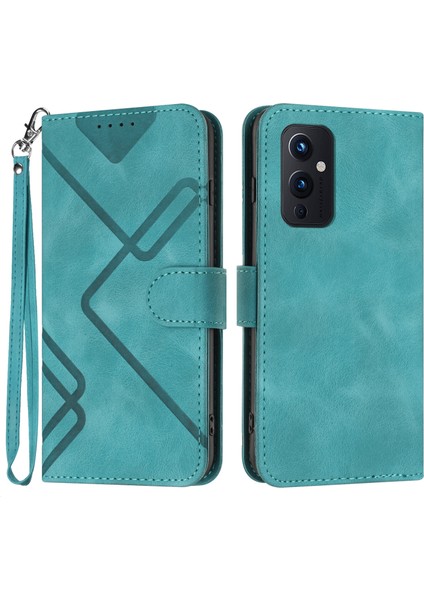 Durumda Oneplus 9için Kılıf Kapaklı Cüzdan Pu Deri Manyetik Telefon Kılıfı Kart Yuvası Standlı (Yurt Dışından)