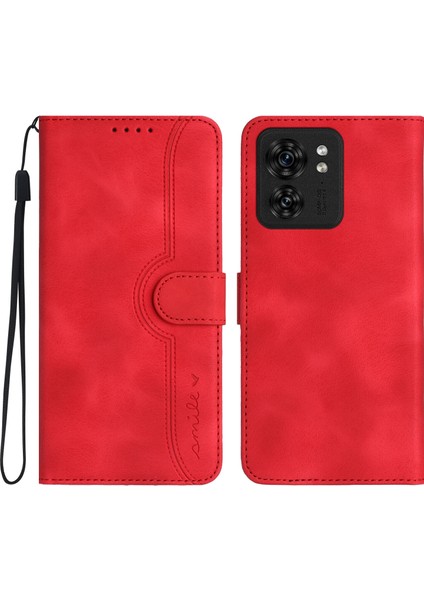 Ile Uyumlu Motorola Edge 40 Dahili Mıknatıs Kapaklı Premium Pu Deri Cüzdan Telefon Kılıfı (Yurt Dışından)