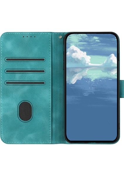 Durumda iPhone 12 Pro Maxiçin Kılıf Kapaklı Cüzdan Pu Deri Manyetik Telefon Kılıfı Kart Yuvası Standlı (Yurt Dışından)