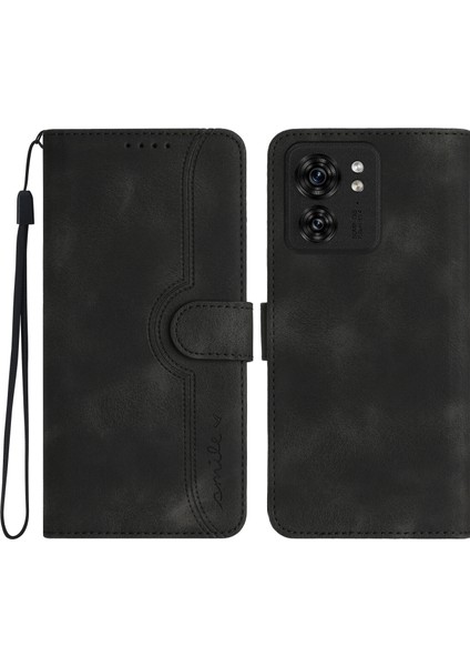 Ile Uyumlu Motorola Edge 40 Dahili Mıknatıs Kapaklı Premium Pu Deri Cüzdan Telefon Kılıfı (Yurt Dışından)