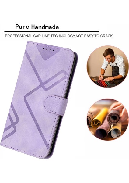Durumda iPhone 15 Pro Maxiçin Kılıf Kapaklı Cüzdan Pu Deri Manyetik Telefon Kılıfı Kart Yuvası Standlı (Yurt Dışından)