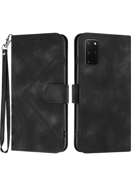 Durumda Samsung Galaxy S20 Plusiçin Kılıf Kapaklı Cüzdan Pu Deri Manyetik Telefon Kılıfı Kart Yuvası Standlı (Yurt Dışından)