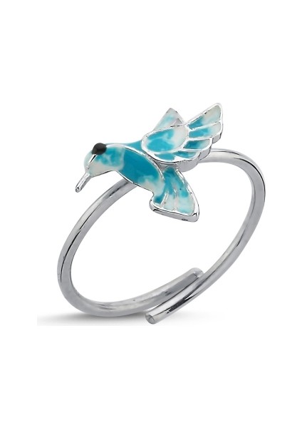 Gümüş Kuş Detaylı Yüzük