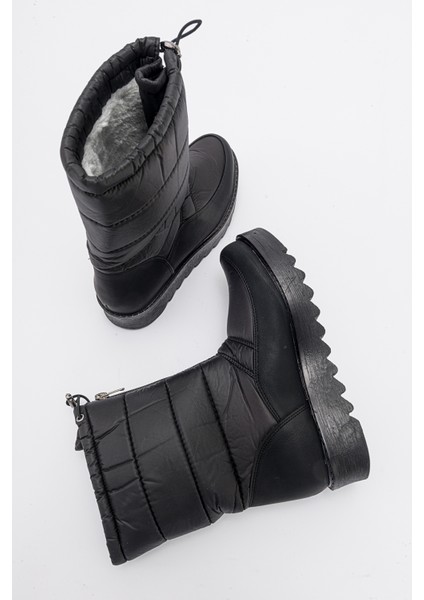 Vay Siyah Fermuarlı Kadın Kar Botu fiyatları