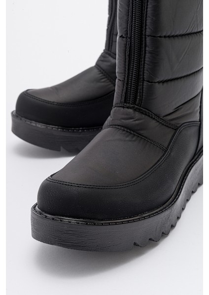 Vay Siyah Fermuarlı Kadın Kar Botu modelleri